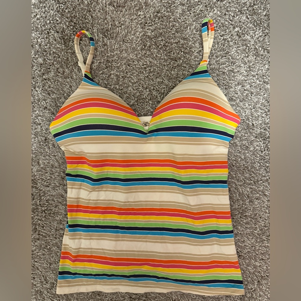 Victoria's Secret Orange Yellow Fitted Bustier Camisole